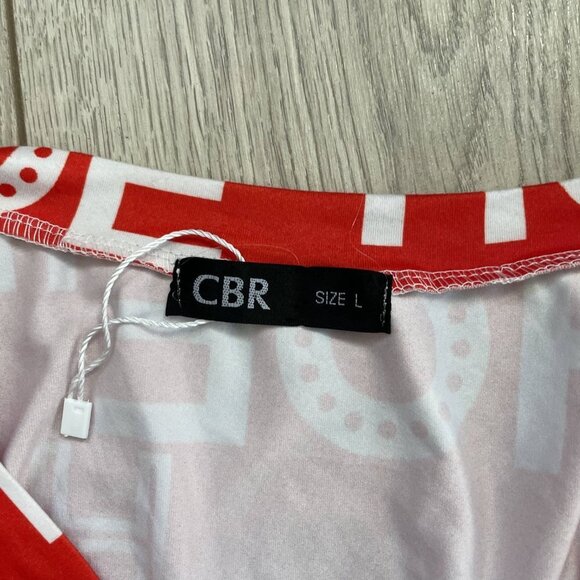 CBR One Piece Jumpsuit Women Large Red Long Sleeve Front Buttons Down - Picture 4 of 16